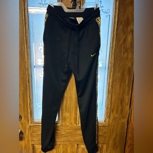 Nike Men's Black and Gold Joggers-tracksuits